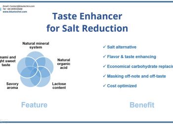 Bluetechni Taste enhancer – An appealing option for salt reduction!