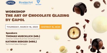 Registration for the Workshop “The art of chocolate glazing by CAPOL” is open now!