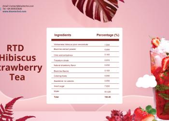 Ready-to-drink Hibiscus Strawberry Tea