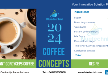 Healthy Coffee with Bluetechni’s herbal extract: Instant Cordyceps Coffee